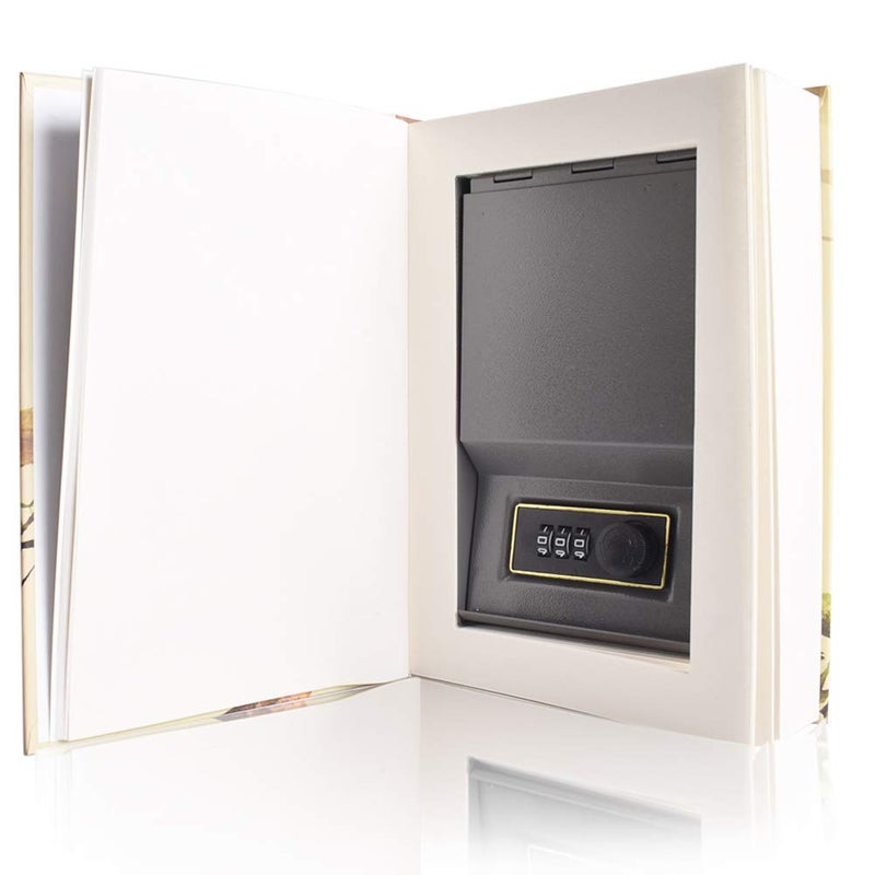 EIOUMAX Real Pages Diversion Book Safe with Combination Lock,Hollowed Out Book Anti-Theft Safe -Alice in Wonderlandï¼ˆFull Sizeï¼‰ - Image 2